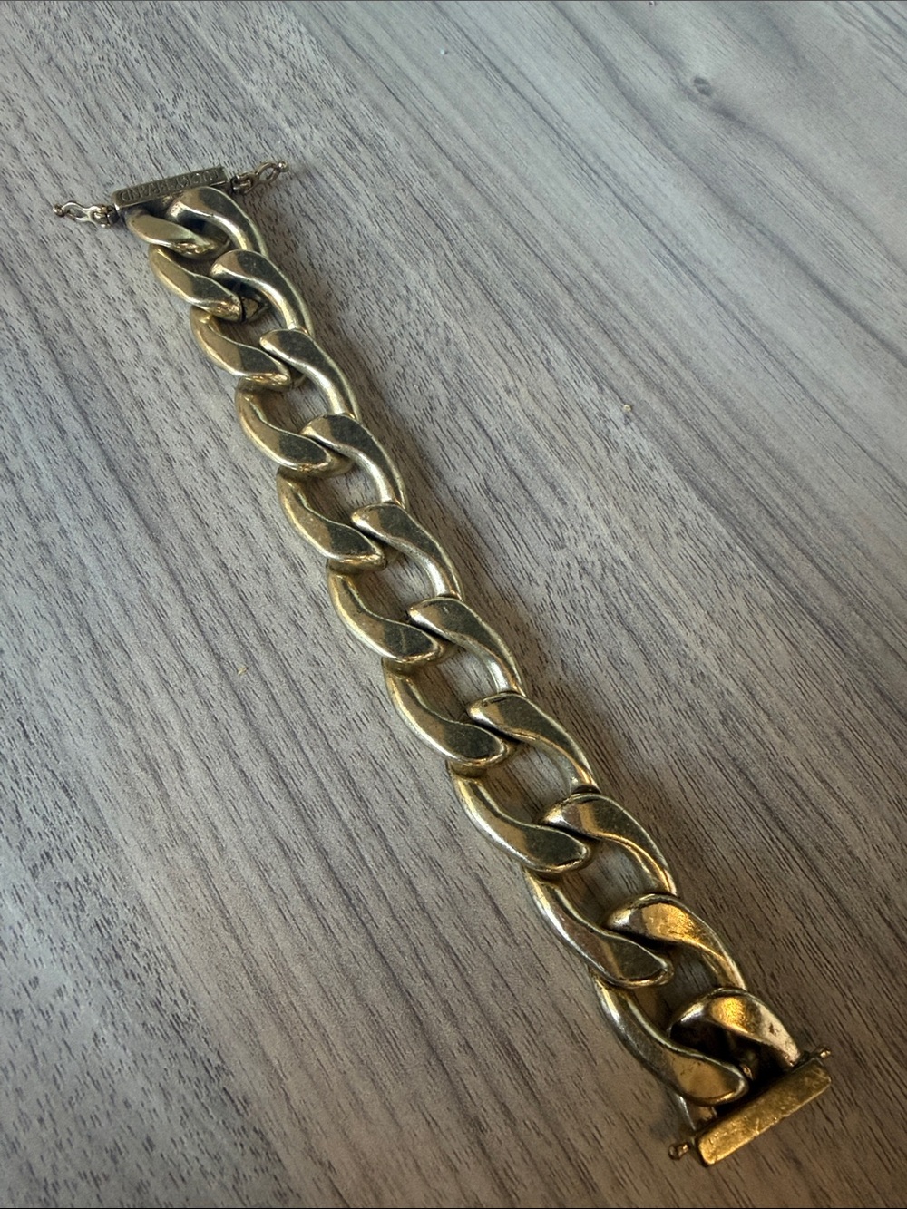 Lucky Brand Antique Gold Curb Chain Bracelet